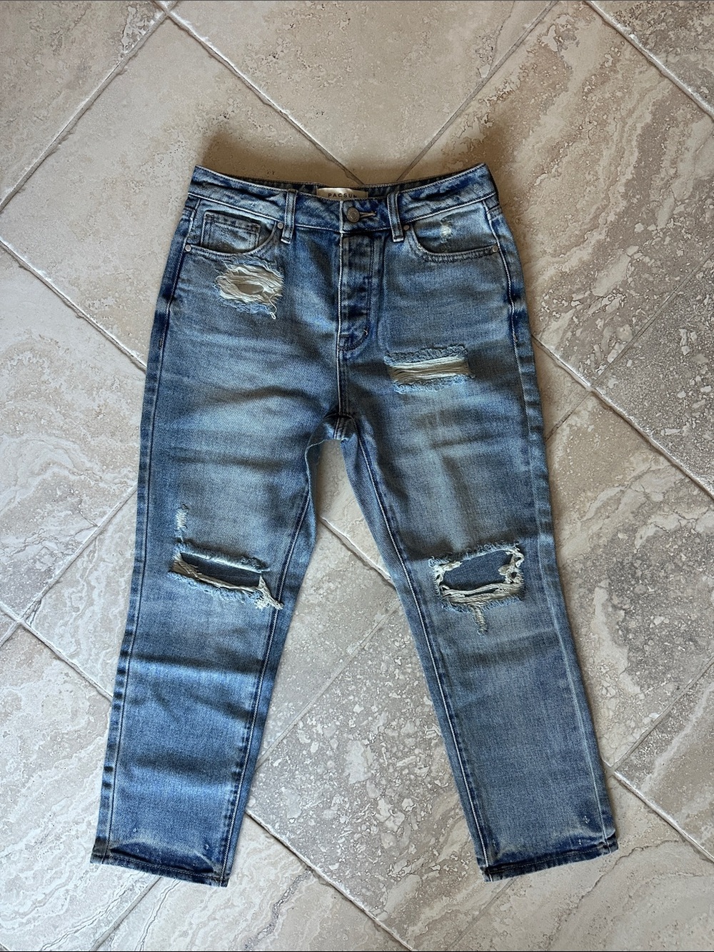PacSun Distressed Mom Jeans